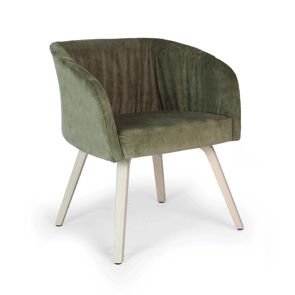 Wine Soft-Upholstered Armchair by Tonon