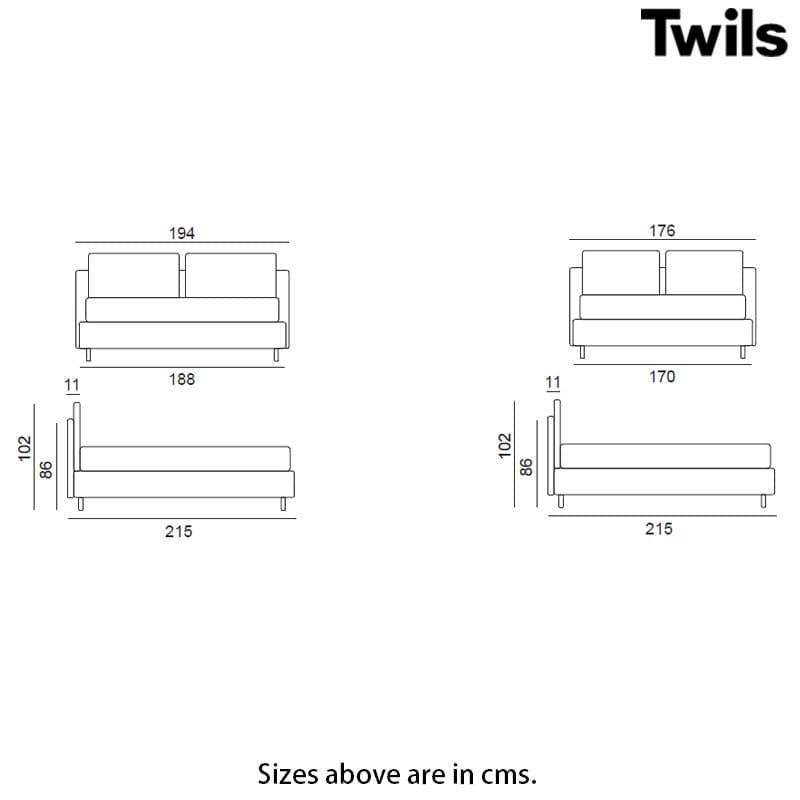 Frick Double Bed by Twils
