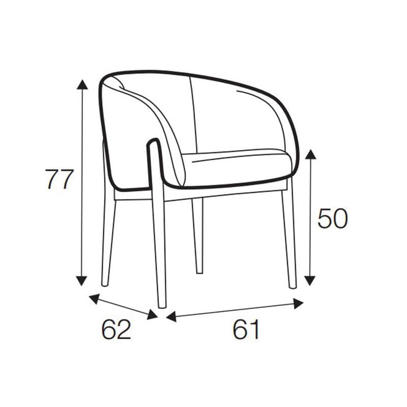 Jenny Bistro Armchair by Urbano