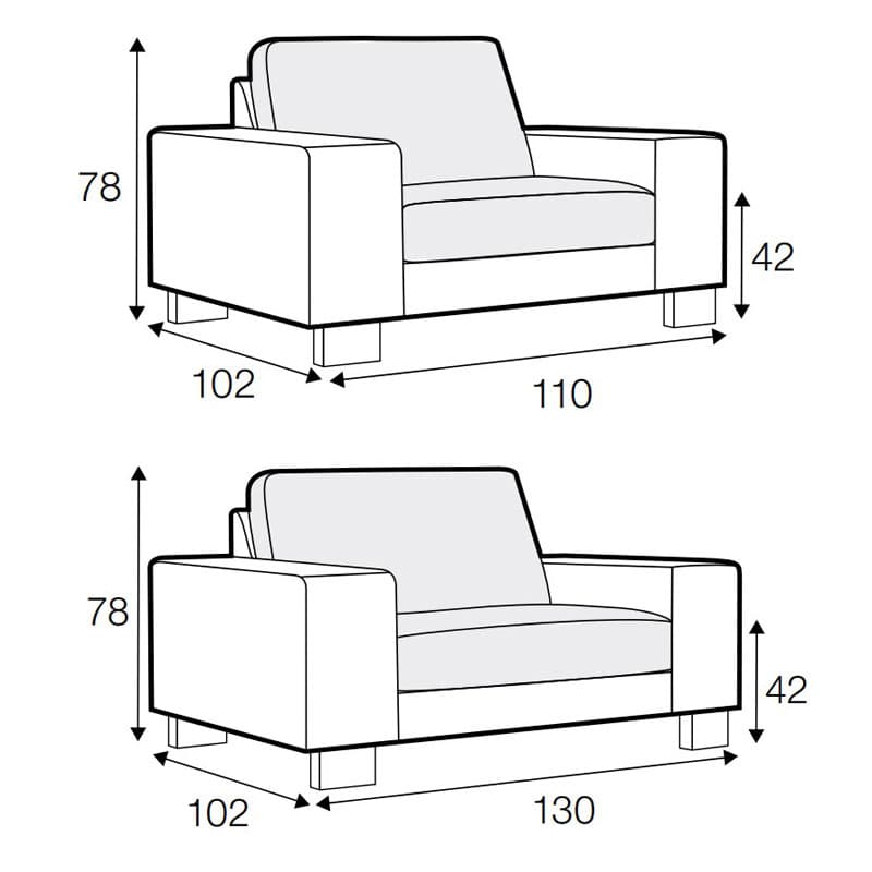 Quattro Lounger by Urbano