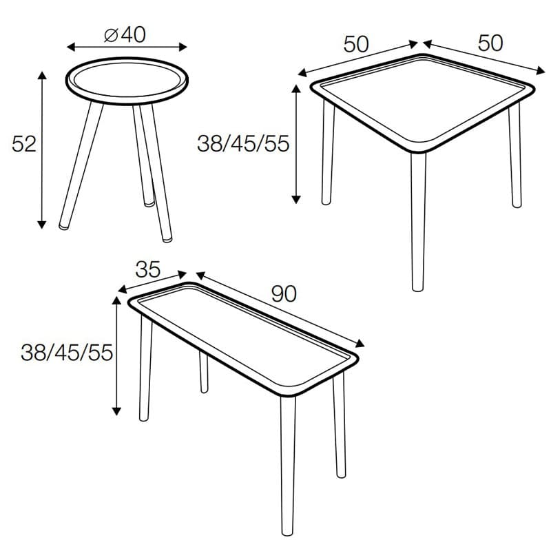 Love Side Table by Urbano