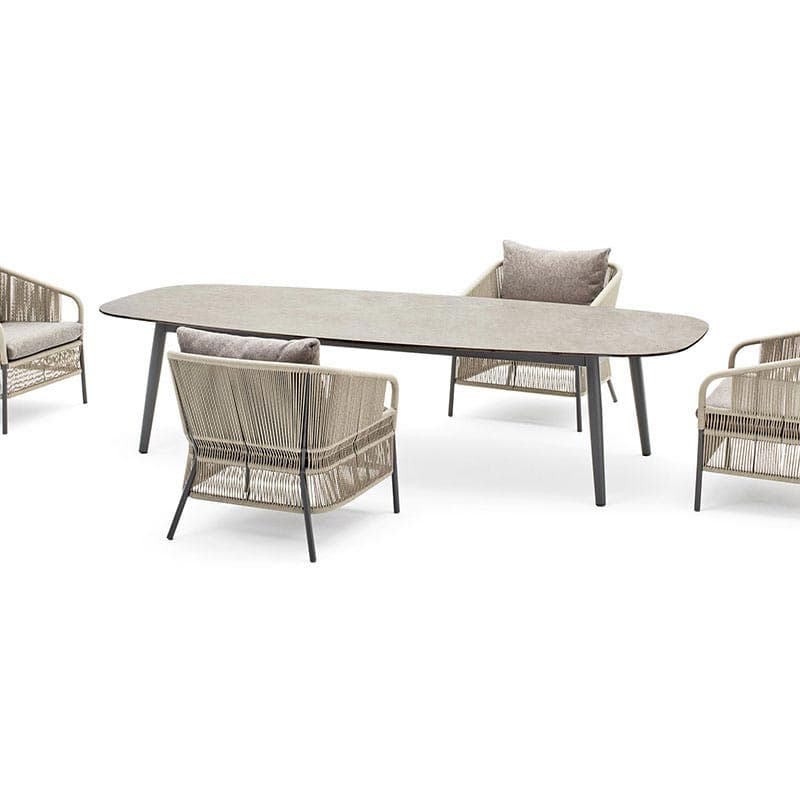 Ellisse Outdoor Table by Varaschin