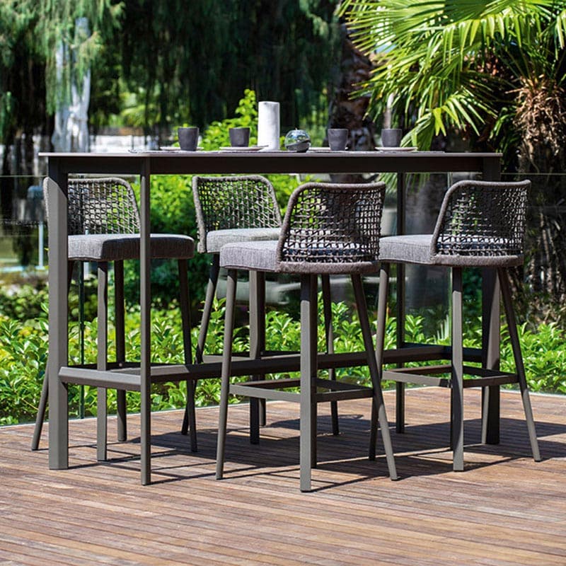 Emma Outdoor Barstool by Varaschin