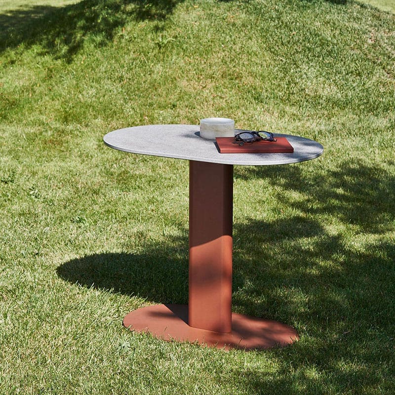 Plinto Outdoor Side Table by Varaschin