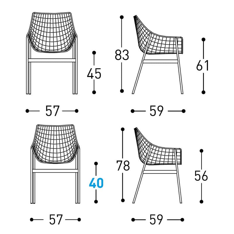 Summer Set Outdoor Armchair by Varaschin