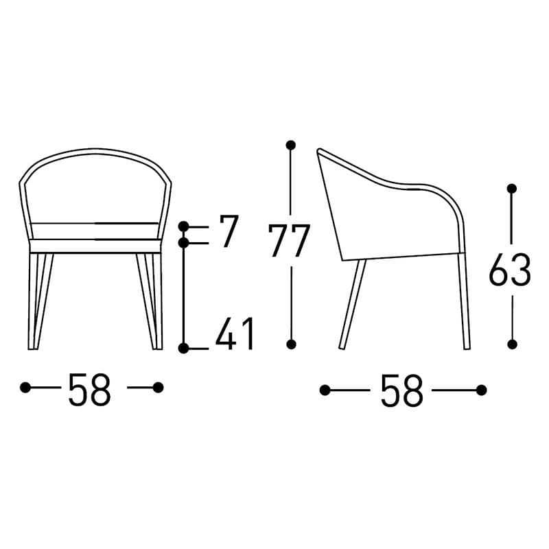 Clever Cockpit Outdoor Armchair by Varaschin