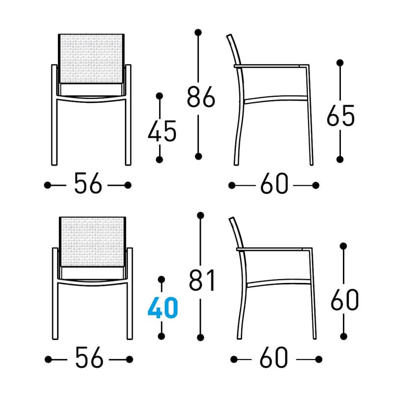 Victor Outdoor Armchair by Varaschin