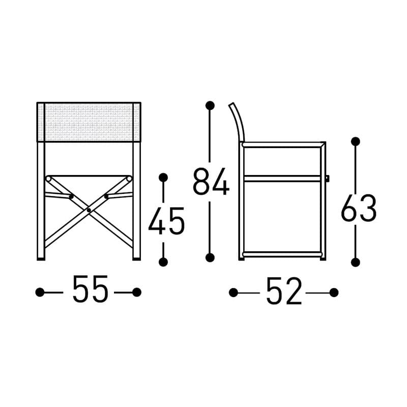 Victor Director Outdoor Armchair by Varaschin