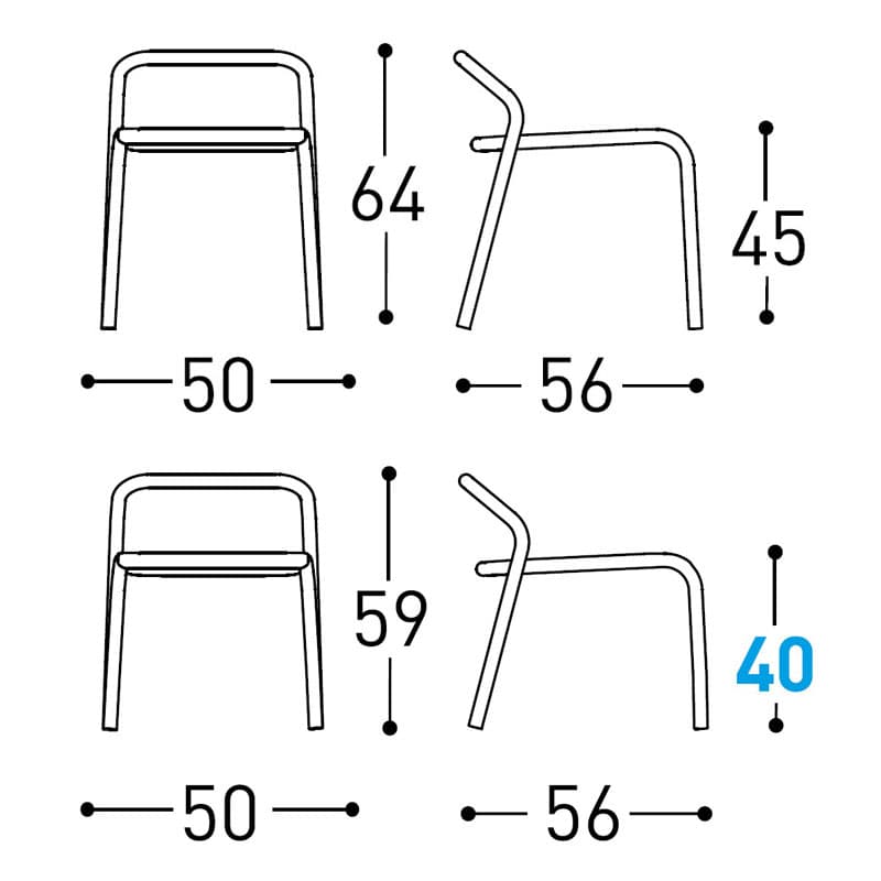 Noss Outdoor Chair by Varaschin