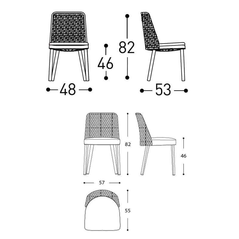 Emma Outdoor Chair by Varaschin