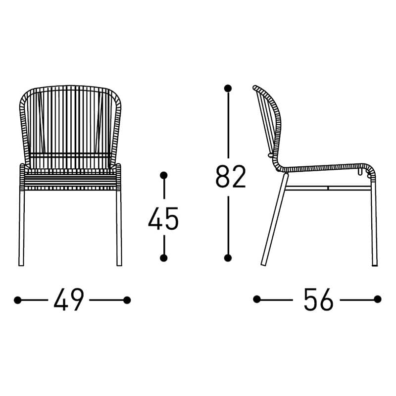 Cricket Outdoor Chair by Varaschin