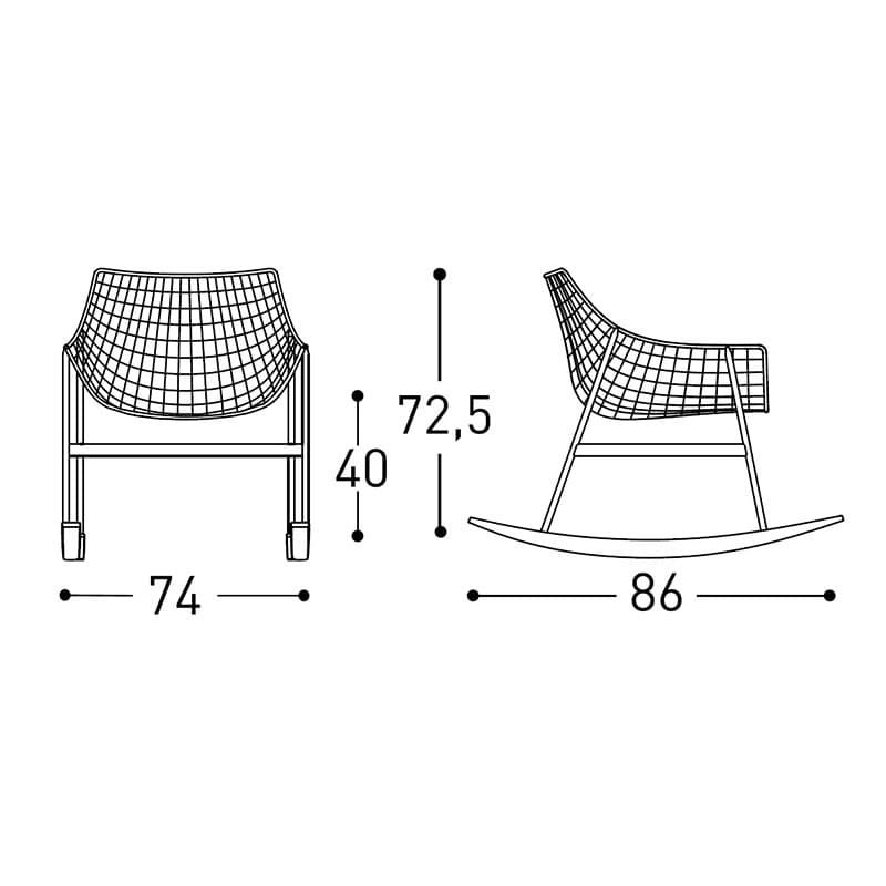 Summer Set Rocking Chair by Varaschin