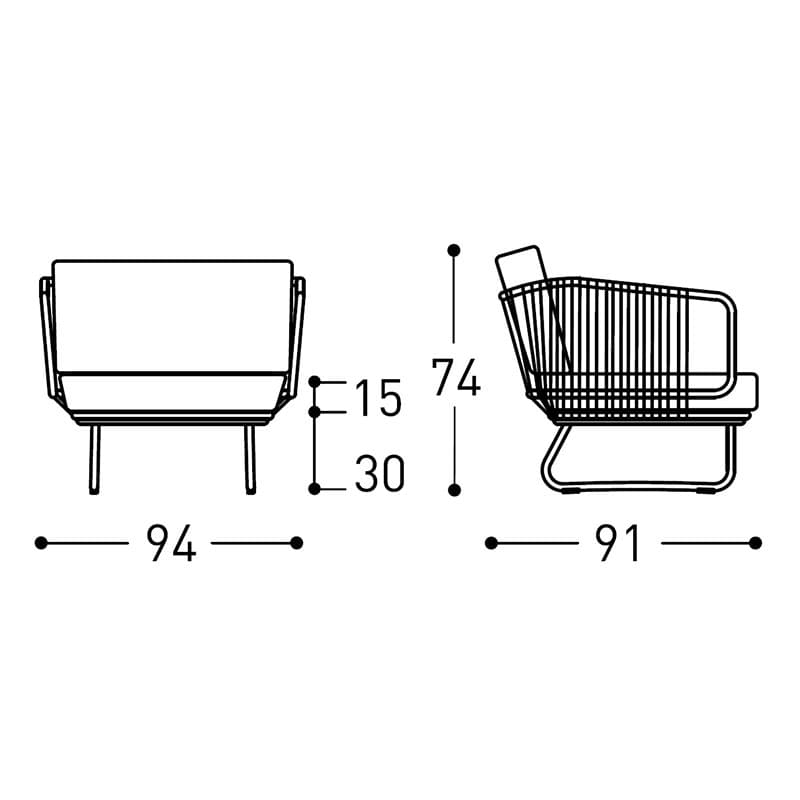 Babylon Outdoor Lounge by Varaschin