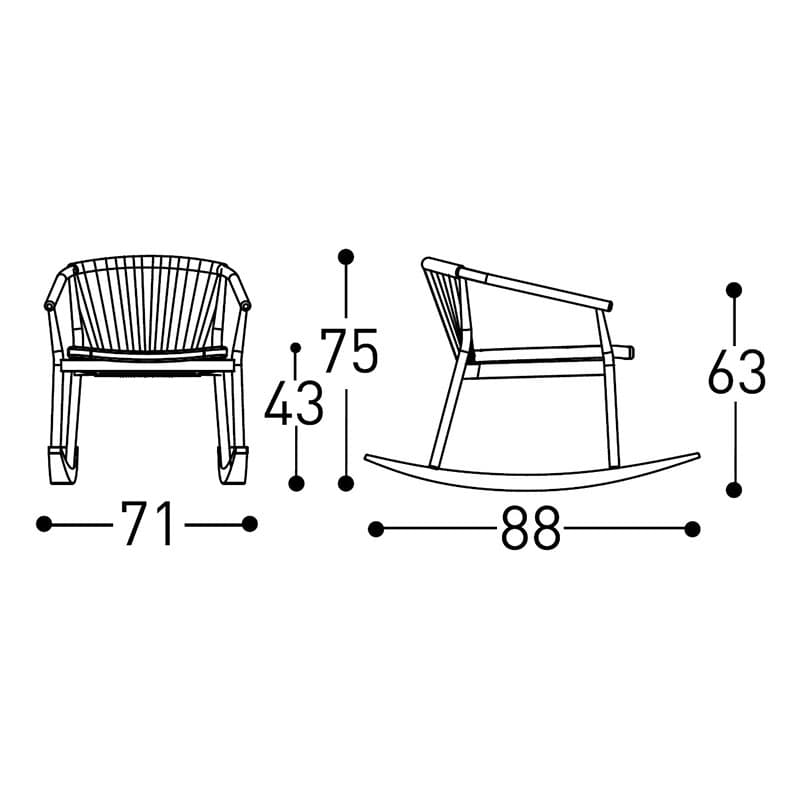 Smart Rocking Chair by Varaschin