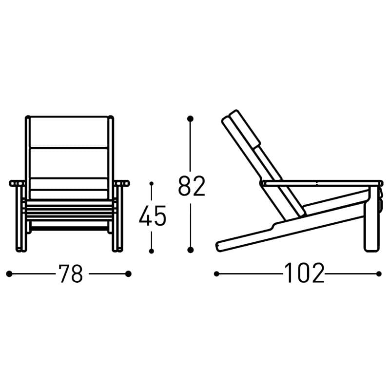 Bali Bergere Outdoor Lounge by Varaschin