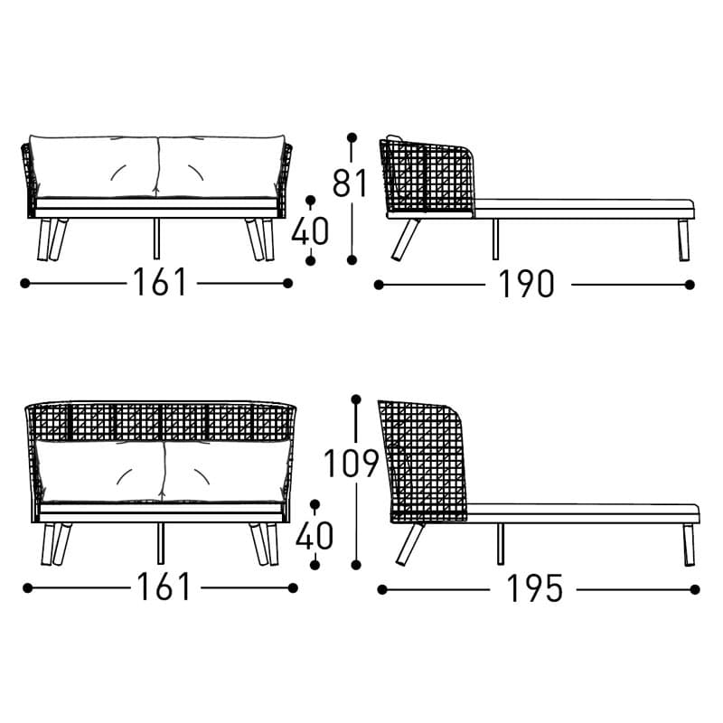 Emma Daybed by Varaschin