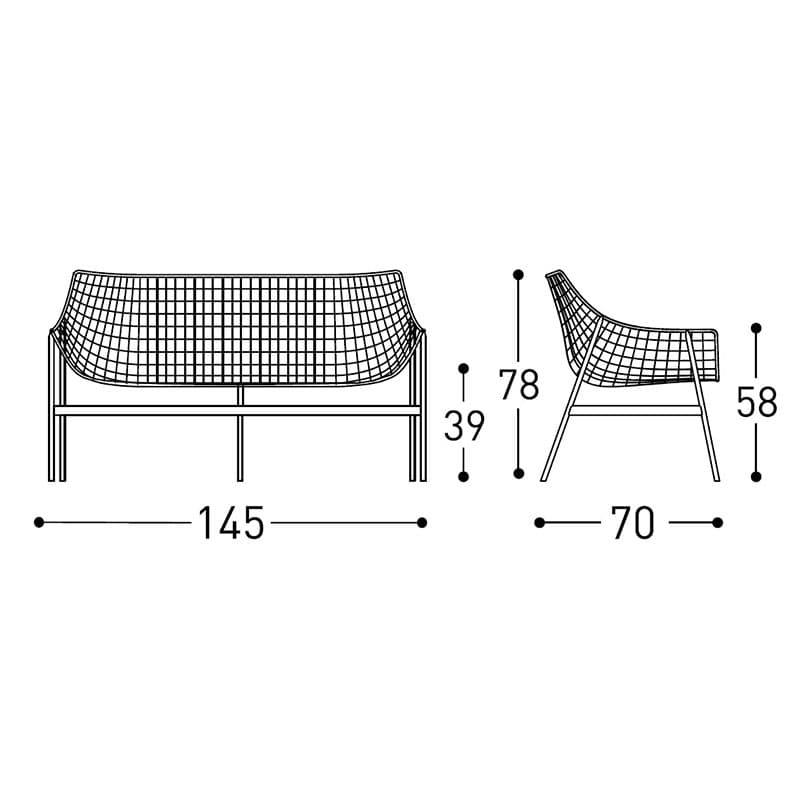 Summer Set Outdoor Sofa by Varaschin