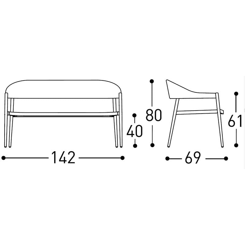 Clever Outdoor Sofa by Varaschin