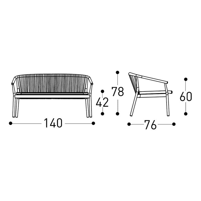 Smart Outdoor Sofa by Varaschin