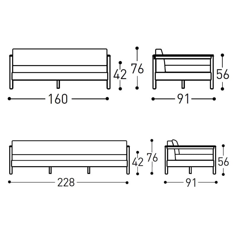 Bali Outdoor Sofa by Varaschin