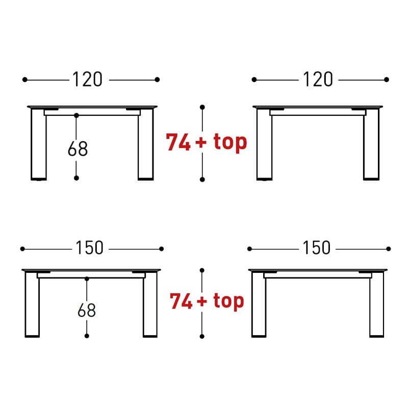 Plinto Outdoor Table by Varaschin