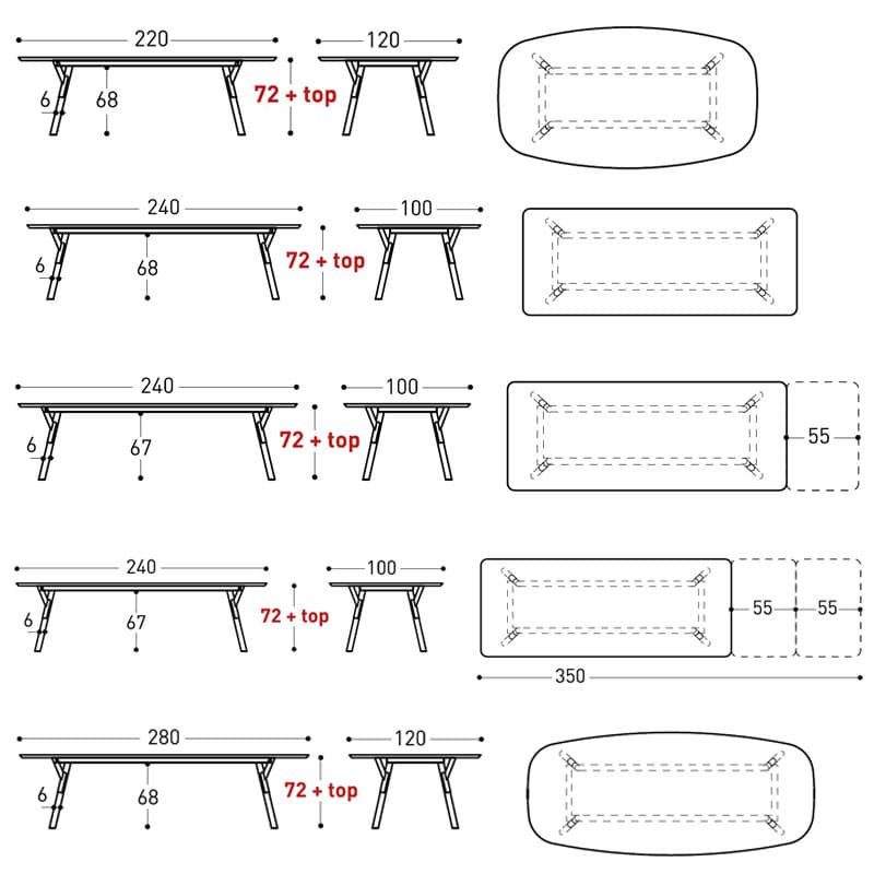 Link Outdoor Table by Varaschin