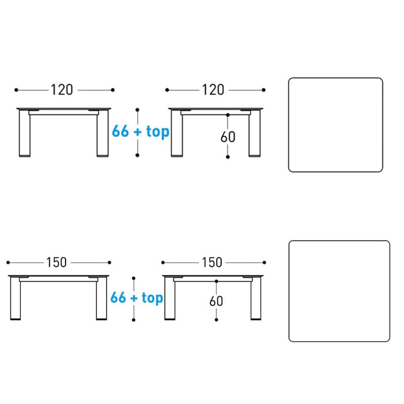 Plinto Low Outdoor Table by Varaschin