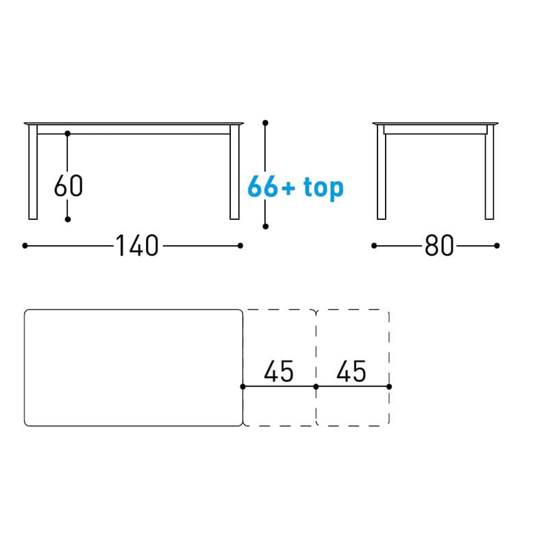 System Low Outdoor Table by Varaschin