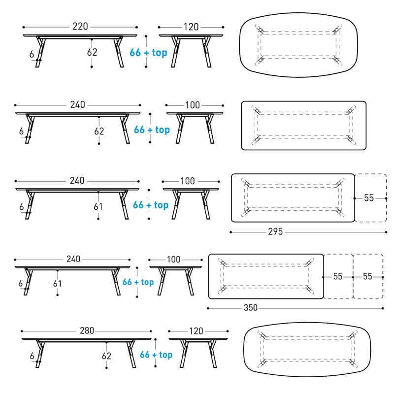 Link Low Outdoor Table by Varaschin