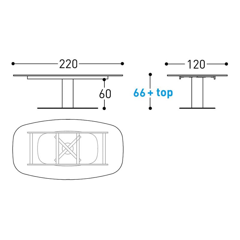 Big Low Outdoor Table by Varaschin