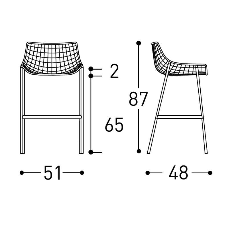 Summer Set Outdoor Barstool by Varaschin