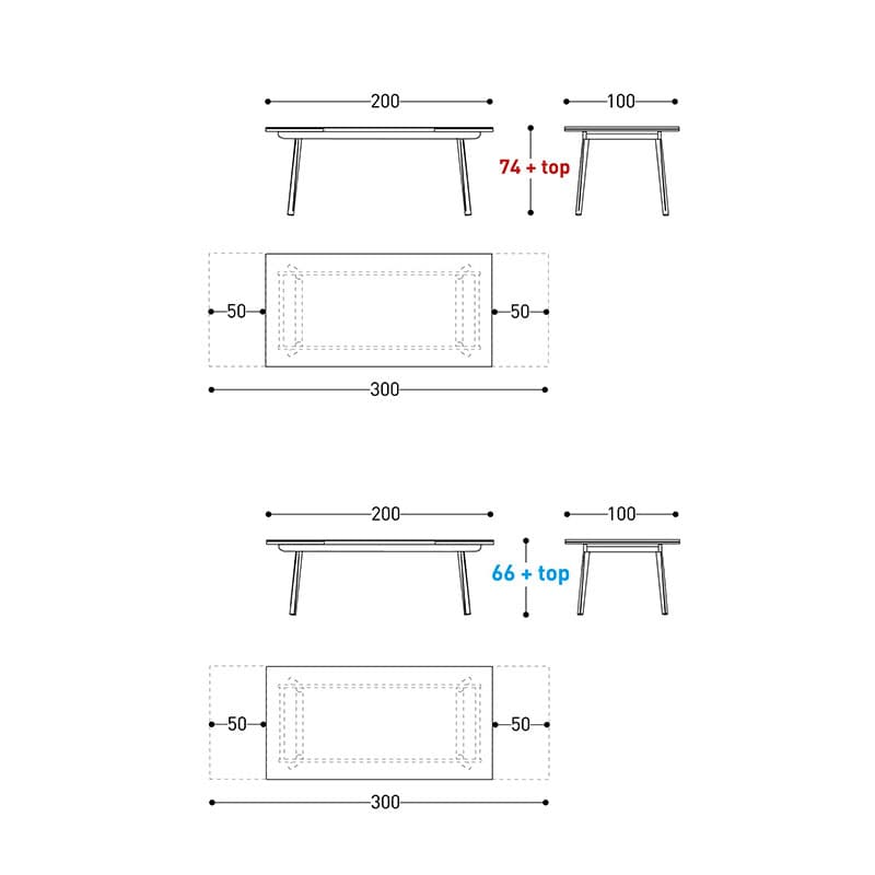 Emma Extensible Outdoor Table by Varaschin