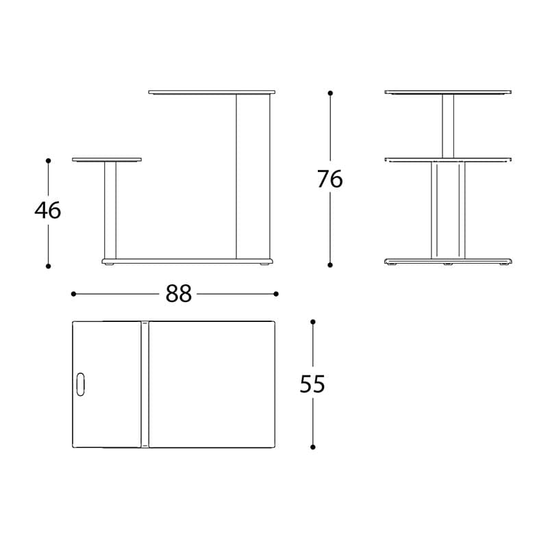 Plinto Sit And Eat Outdoor Table by Varaschin