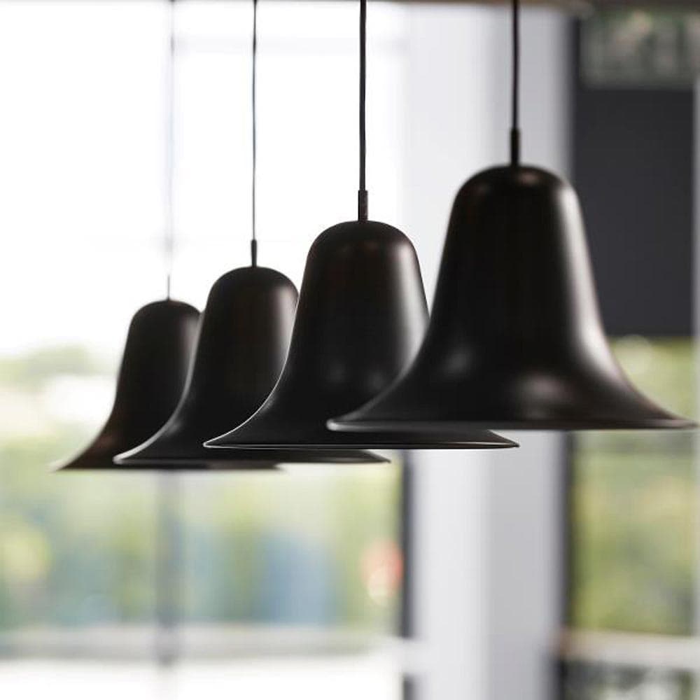 Pantop Black Pendant Lamp by Verpan