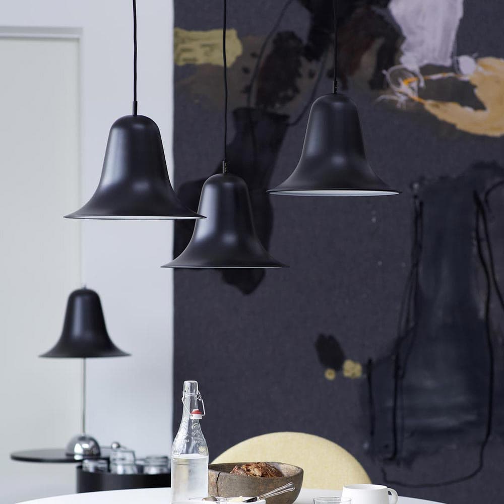 Pantop Black Pendant Lamp by Verpan