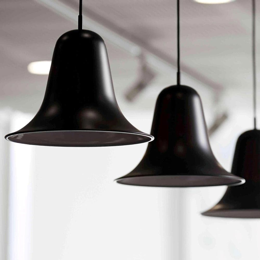 Pantop Black Pendant Lamp by Verpan