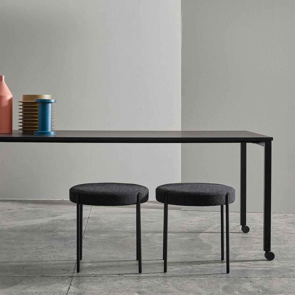 Series 430 Black Stool by Verpan