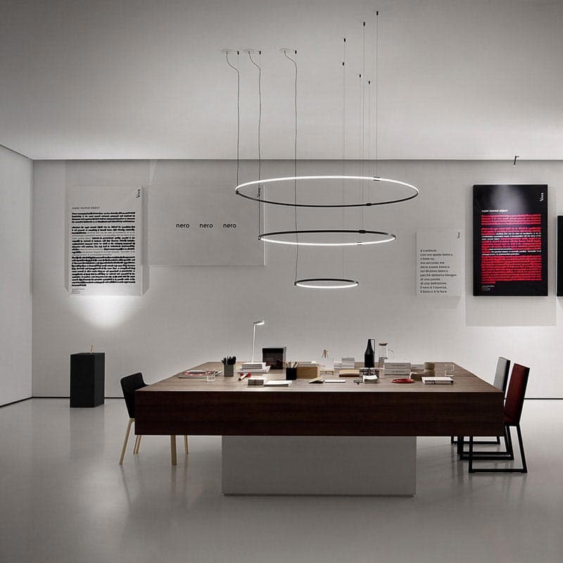 Round Suspension Lamp by Vesoi