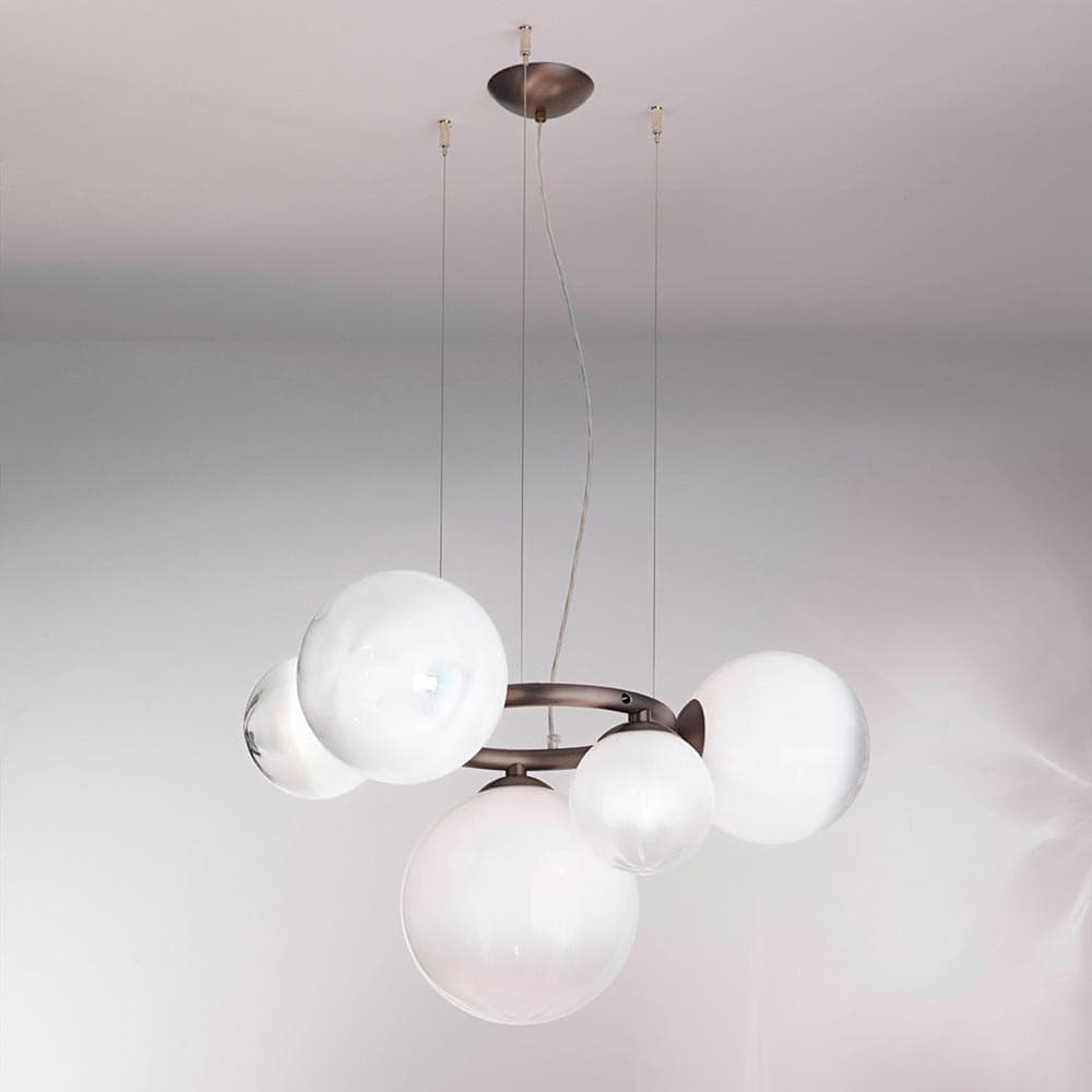 Puppet Ring Suspension Lamp by Vistosi