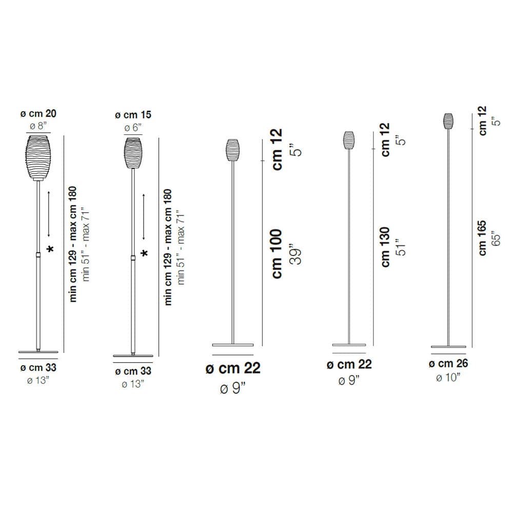 Damasco Floor Lamp by Vistosi