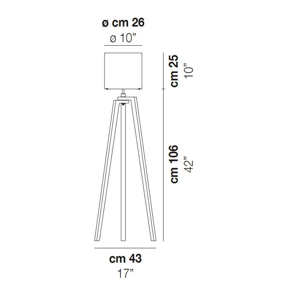 Trepai Floor Lamp by Vistosi