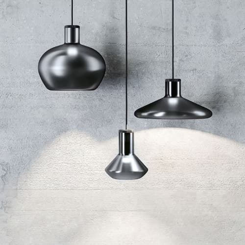 Cluster of 3 Flask Lighting By FCI London