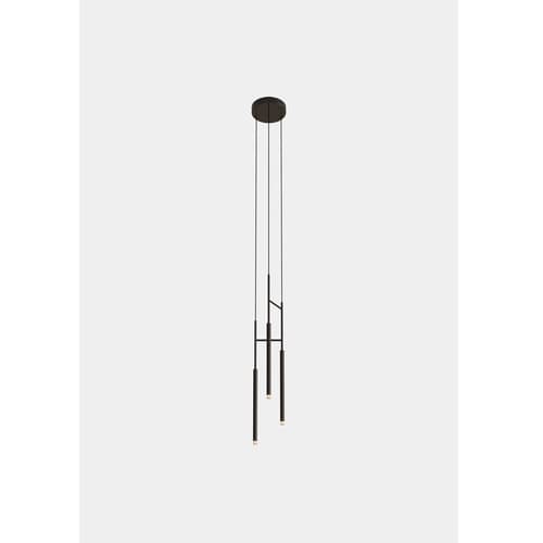 Candle Triplex Black Pendant Lamp By FCI London