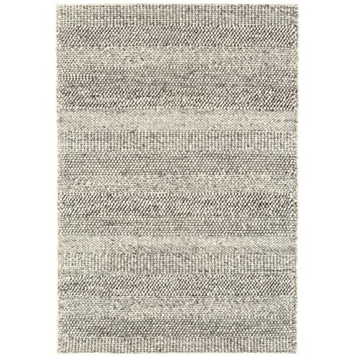 Coast Cs07 Grey Marl Stripe Rug by Attic Rugs