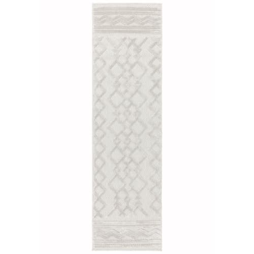 Salta Sa05 White Links Runner Rug by Attic Rugs