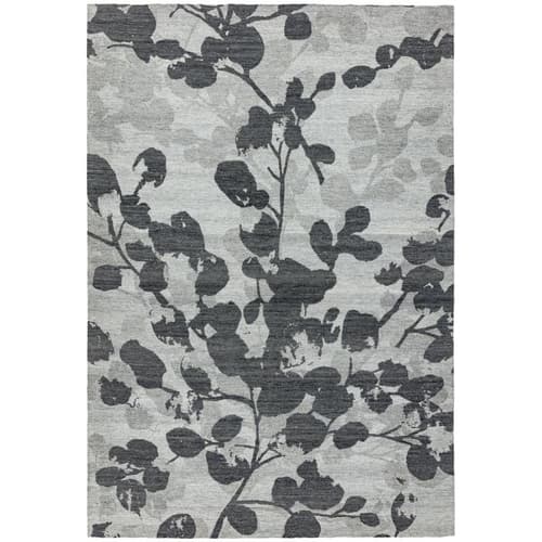 Shade Sh05 Leaf Grey Rug by Attic Rugs