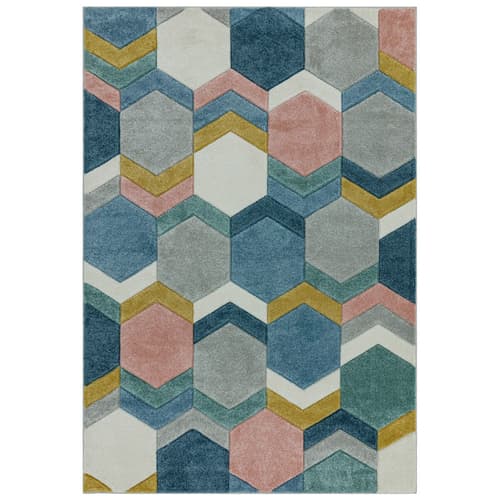 Sketch Sk10 Hexagon Multi Rug by Attic Rugs