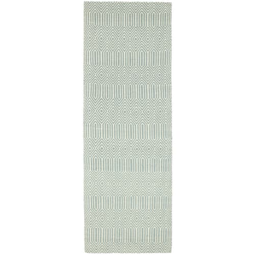 Sloan Duck Egg Runner Rug by Attic Rugs