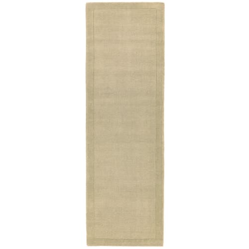 York Beige Wool Runner Rug by Attic Rugs