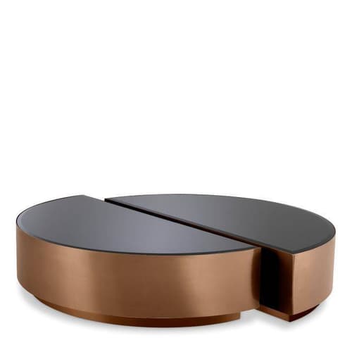 Astra Set Of 2 Copper Finish Coffee Table by Eichholtz